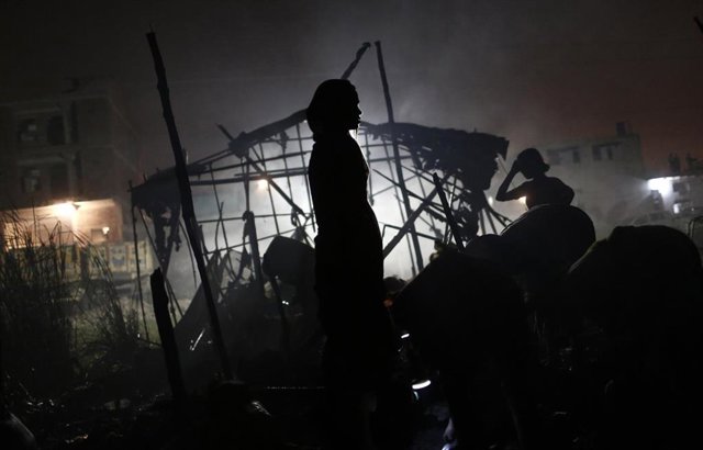 Chabolada de Nueva Delhi