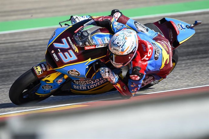 El piloto español de Moto2 lex Márquez (Estrella Galicia 0,0 Marc VDS)