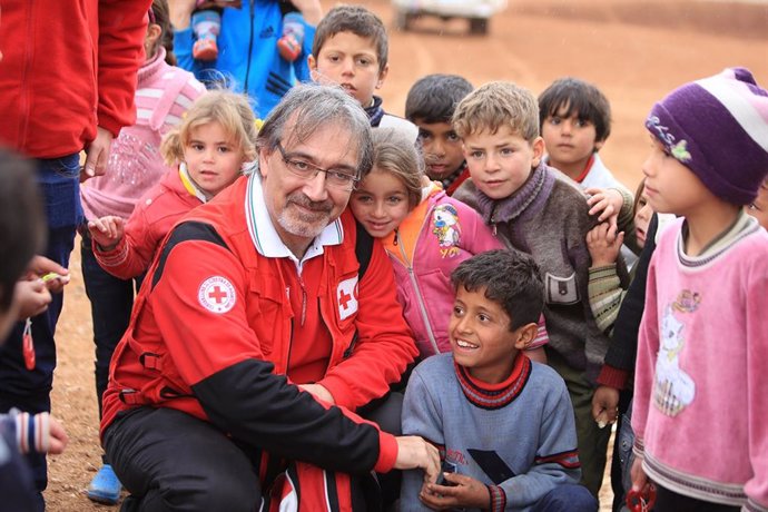 El presidente de la Federación Internaiconal de las Sociedades de la Cruz Roja y de la Media Luna Roja (FICR), Francesco Rocca