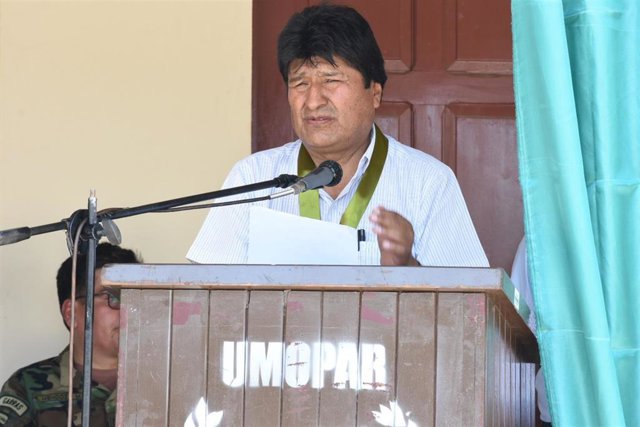 Evo Morales says that if fraud is demonstrated, he will convene the second round of the presidential El presidente de Bolivia, Evo Morales
