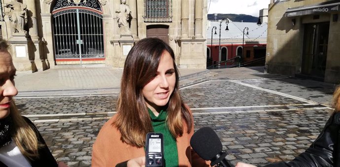 Ione Belarra, candidata de Unidas Podemos al Congreso por Navarra