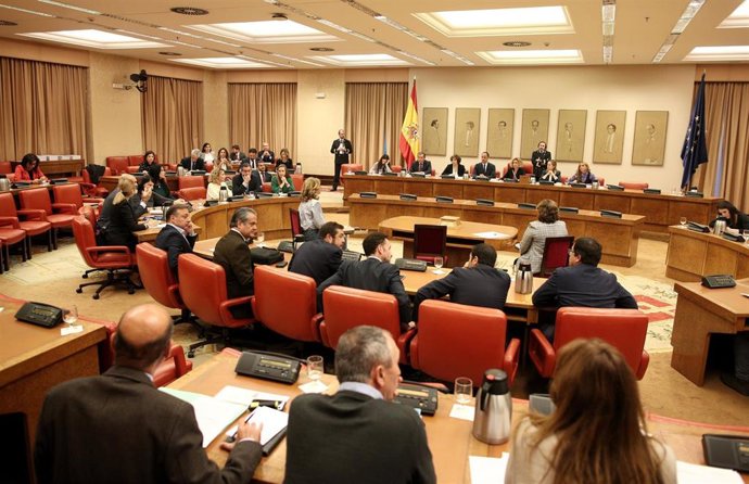 Sala Constitucional del Congreso de los Diputados durante una reunión de la Diputación Permanente del Congreso, en Madrid (España), a 22 de octubre de 2019.