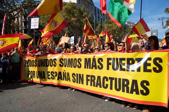 Imagen de la manifestación de SCC en Barcelona
