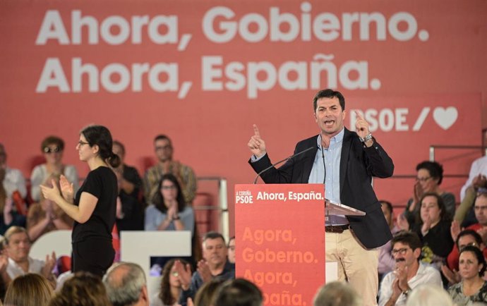 (AM)10N.-G.Caballero apela al voto de los gallegos "progresistas": "A Galicia le va mejor con un gobierno socialista"