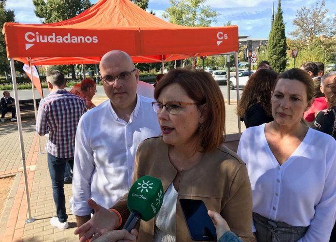 La parlamentaria andaluza de Ciudadanos (Cs) y número dos de la candidatura de la formación al Congreso de los Diputados por Granada, Mar Sánchez, este domingo