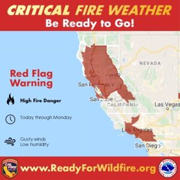 EEUU.- El gobernador de California declara la emergencia estatal por los incendi