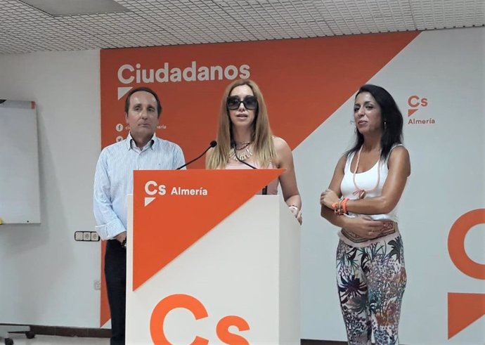 Andrés Samper, Mercedes López y Marta Bosquet (Cs)