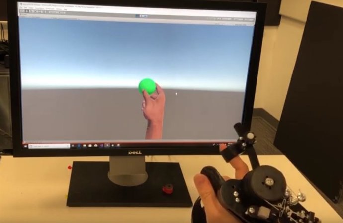 Prototipo de mando CapstanCrunch de Microsoft para realidad virtual