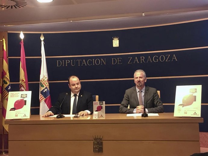 El diputado delegado de Gestión y Atención Tributaria, Víctor Chueca y el tesorero de la DPZ, Luis Manuel López-Montoto