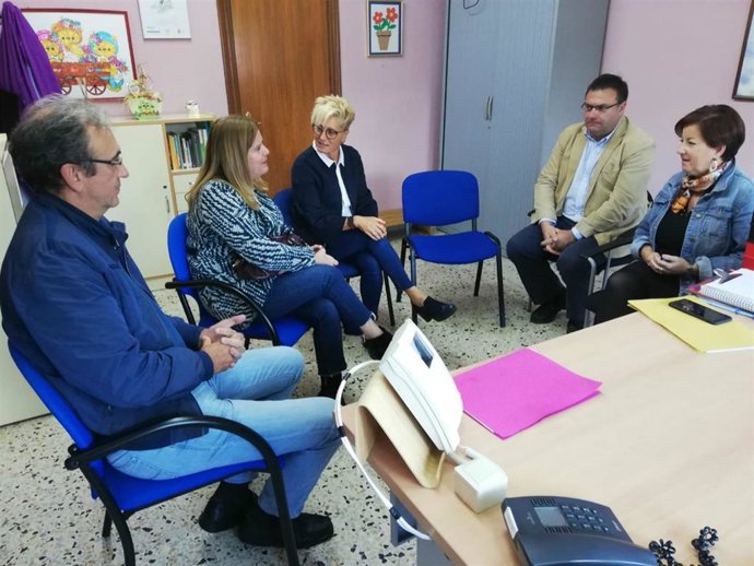 Encuentro de este lunes en el Colegio Público Turiellos de Langreo.