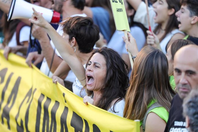 Marcha en Madrid por la segunda huelga mundial por el clima convocada por Fridays For Future, Alianza por el Clima, Alianza por la Emergencia Climática y 2020 Rebelión por el Clima