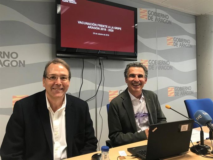 El director general de Salud Pública, Francisco Javier Falo, y el asesor técnico de la Dirección General de Asistencia Sanitaria, Javier Marzo