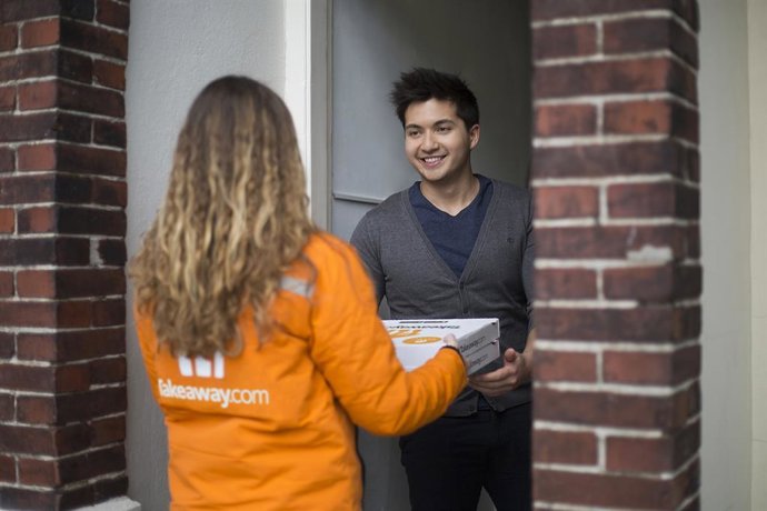 Repartida a domicilio del grupo Takeaway.Com