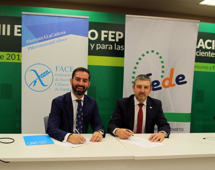 FEDE y FACE renuevan su convenio de colaboración para mejorar la información sobre la enfermedad celiaca y diabetes