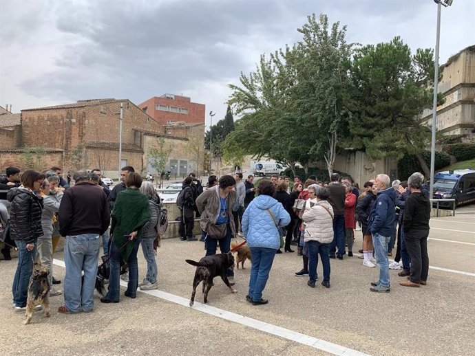 Concentració davant els jutjats de Lleida