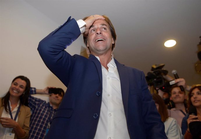 Luis Lacalle Pou, candidato opositor a las elecciones presidenciales de Uruguay