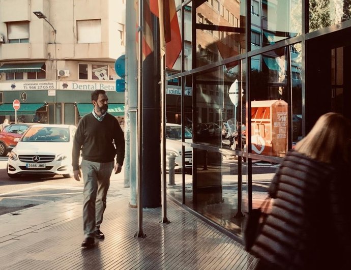 Miguel López entra en els jutjats, la setmana passada.