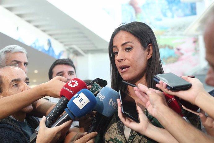 La vicealcaldesa de Madrid, Begoña Villacís ofrece declaraciones a los medios de comunicación.