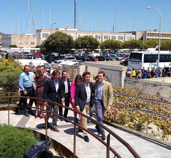 Candidats balears a les eleccions del 26M amb el president del PP nacional, Pablo Casado