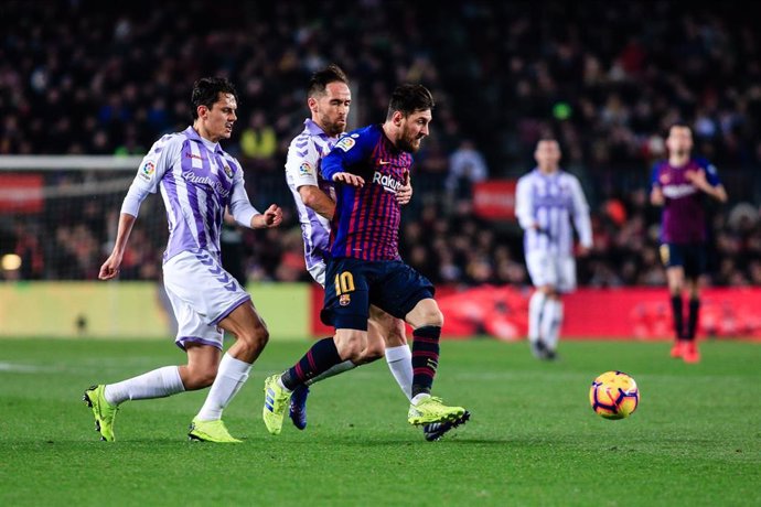 Leo Messi en un FC Barcelona-Real Valladolid