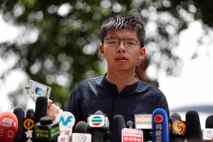El activista prodemocracia de Hong Kong Joshua Wong