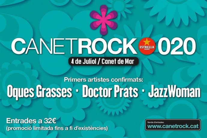 El Canet Rock anuncia a Oques Grasses, Doctor Prats y Jazz Woman