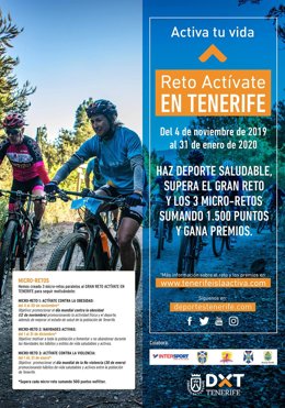 Cartel anunciador de Tenerife Isla Activa