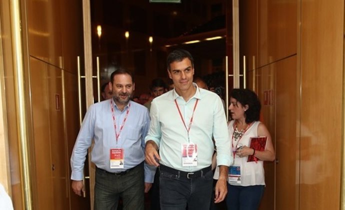 José Luis Ábalos y Pedro Sánchez 