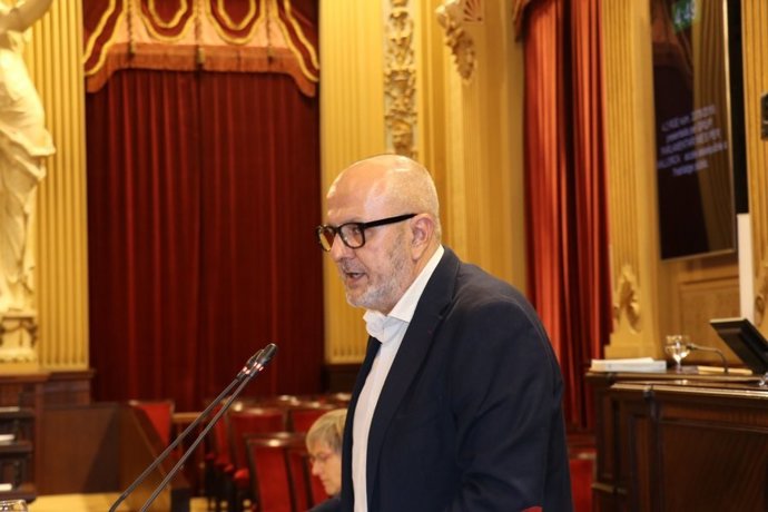 Miquel Ensenyat defiende la PNL de MÉS en el pleno.
