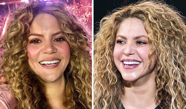 Shakira y su doble