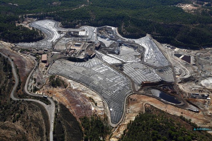 Imagen global del vertedero de Nerva (Huelva).