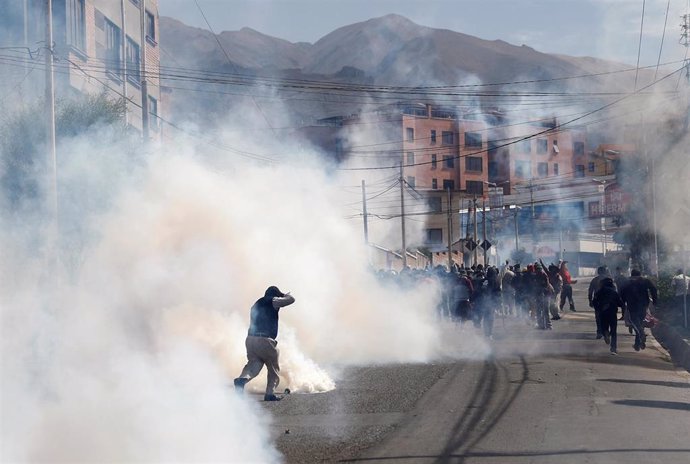 Disturbios en La Paz tras la reelección de Evo Morales