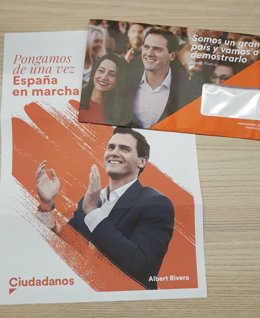 Mailing electoral de Ciudadanos para las elecciones de noviembre de 2019