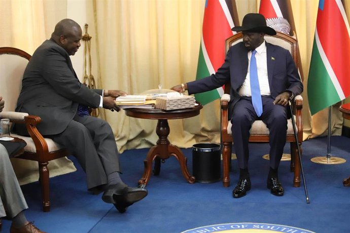 Riek Machar y Salva Kiir