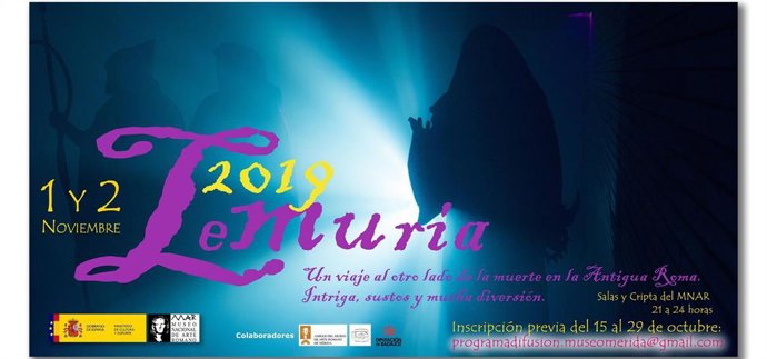 Cartel de la actividad Lemuria del Museo de Arte Romano