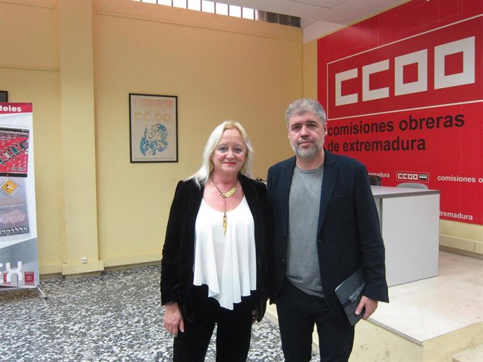 Unai Sordo y Encarna Chacón en Badajoz