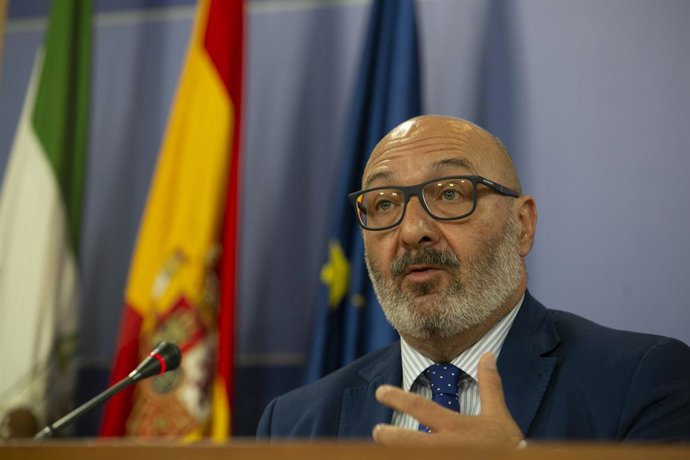 El portavoz parlamentario del grupo Vox, Alejandro Hernández. 