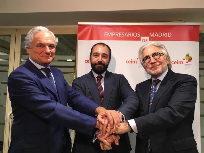 Miguel Garrido, Miguel Giménez y Josep Sánchez Llibre, este miércoles