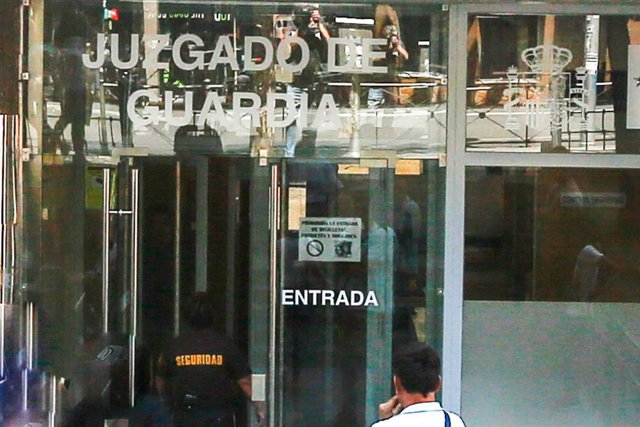 Imágenes de los Juzgados de Instrucción ubicados en la Plaza de Castilla de Madrid.