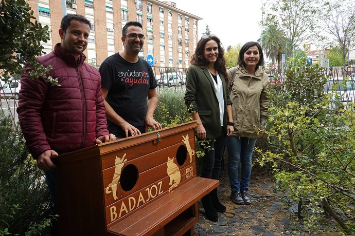 Refugio para gatos del proyecto de control de colonias de felinos en Badajoz