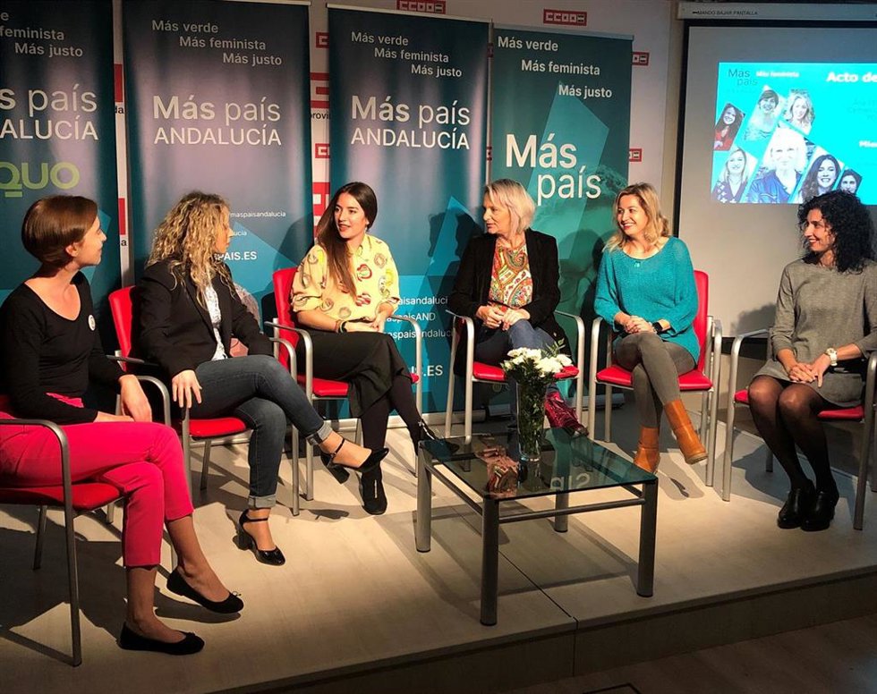 Encuentro de candidatas a las elecciones generales del 10 de noviembre por Más País