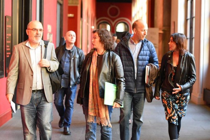 Carmelo Asensio y otros candidatos de Más País-CHA-Equo.