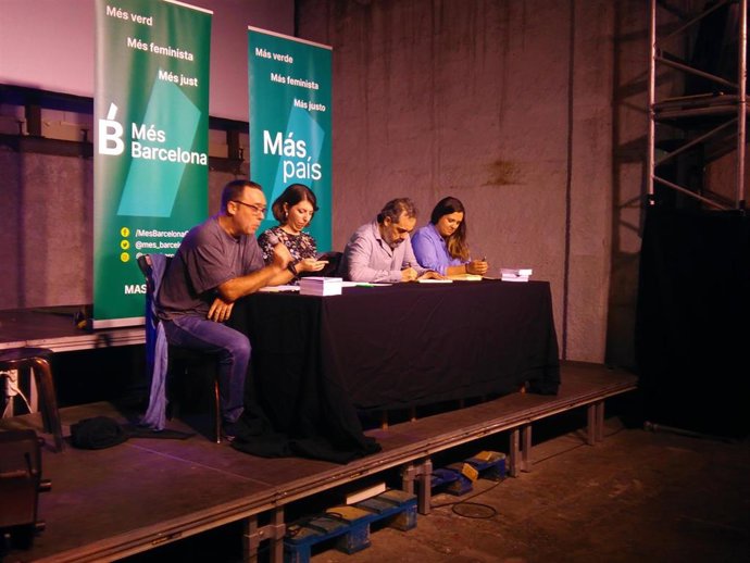 Tomás Herreros, Berta Ballester, Raimundo Viejo y Begoña Loira (Más País)