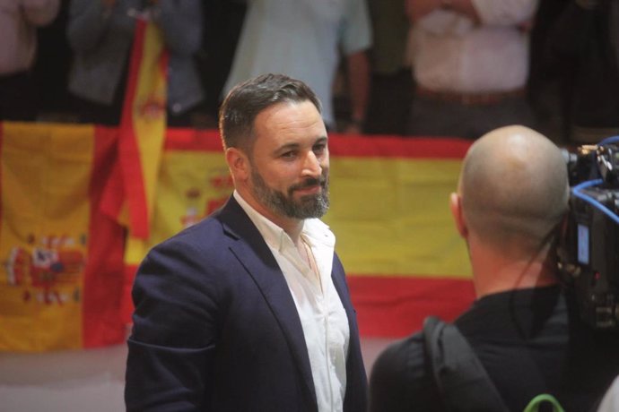 Santiago Abascal en un acto en Jerez