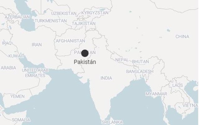 Imagen de mapa de Pakistán - Europa Press