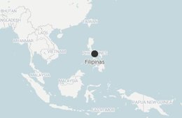 Vista de la ubicación en el mapa de Filipinas - Europa Press