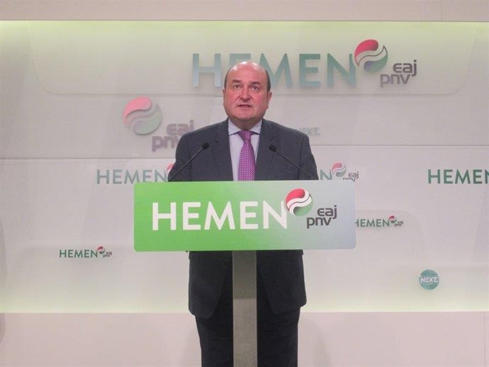 El presidente del EBB, Andoni Ortuzar, valora la sentencia del 'procés'.