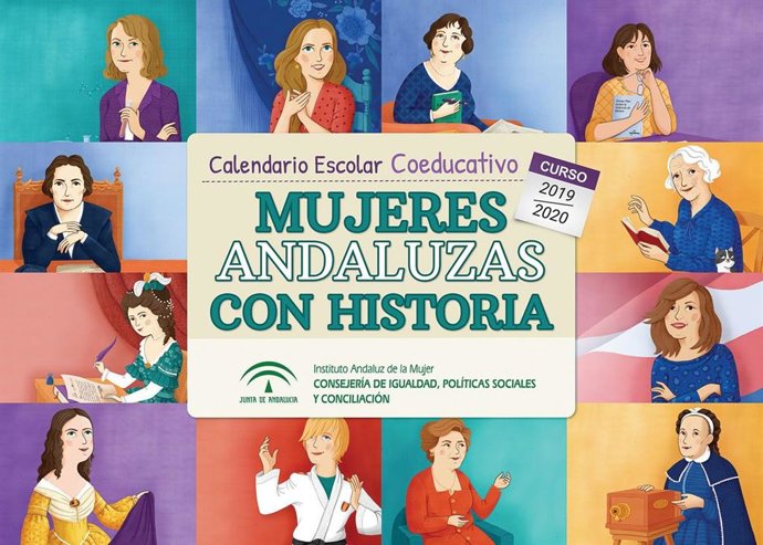 Calendario escolar coeducativo 'Mujeres Andaluzas con Historia'.