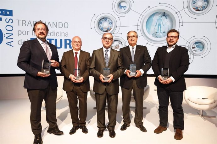 De izquierda a derecha: Álvaro Rodríguez Lescure, Francis Mojica, José Martínez Olmos, Antonio Alarcó y Adrián Llerena