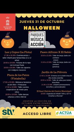 Parques, Música y Acción' despide octubre con un programa especial Halloween